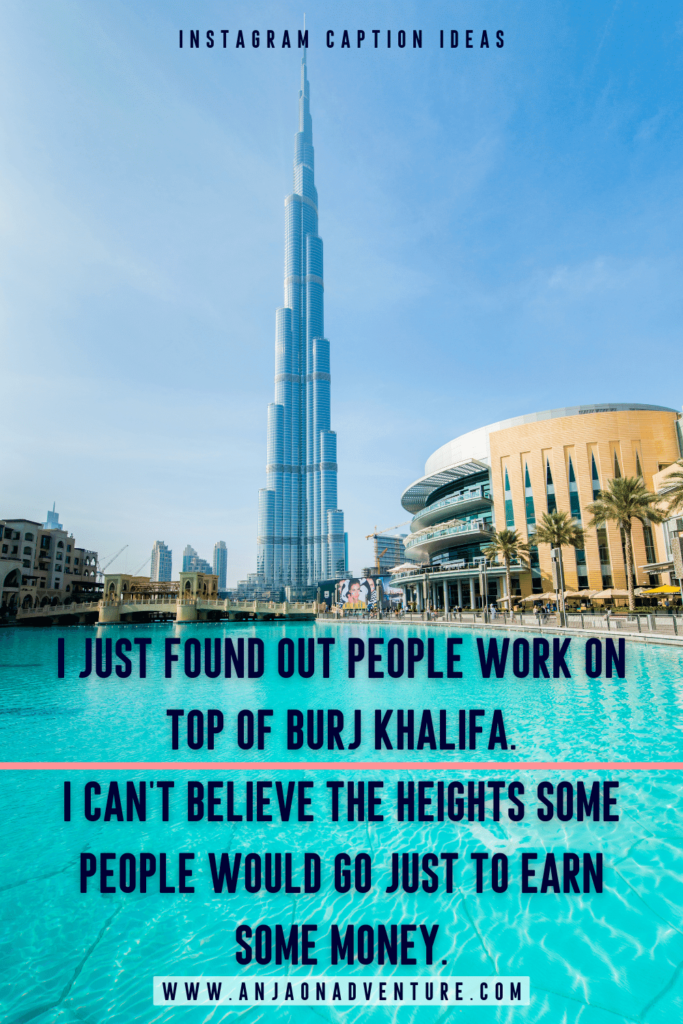 Looking for some scroll stopping Dubai Instagram captions?This is the ultimate guide to the best stop scrolling captions and quotes about Dubai for Instagram. Perfect travel memories quotes for your trip. Includes funny jokes and hilarious puns to describe this lavish gem. Perfect for twitter, Instagram stories or reels, facebook or as a sole qoute. | Dubai Joke | Content Marketing | Burj Khalifa | Content Creator | Caption Dubai #travelcontent #travelcontentcreator #dubaitravel #travelinfluencer