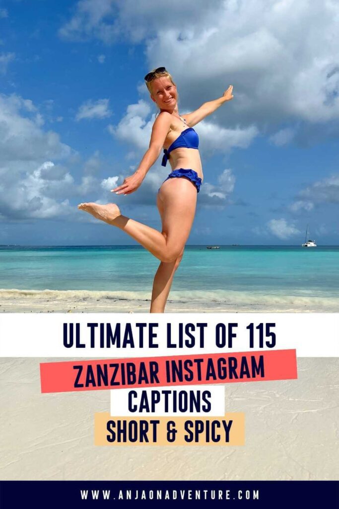 Visiting Zanzibar? Check out the best Zanzibar Instagram captions, short, custe and wanderlust. Anja On Adventure shares the ultimate collection of wanderlust Zanzibar captions for Instagram, suitable even when visiting Paje, exploring Stone town or admiring red colobus monkeys. Captions that are perfect for Instagram and any other Social Media account.