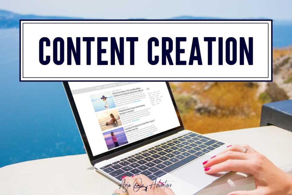 content creation and blogging