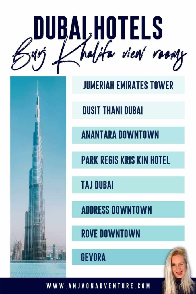 Best hotels in Dubai with Burj khalifa view can be found in Dubai Downtown and further away from the tallest skyscraper. Have your pick for a room with a view!