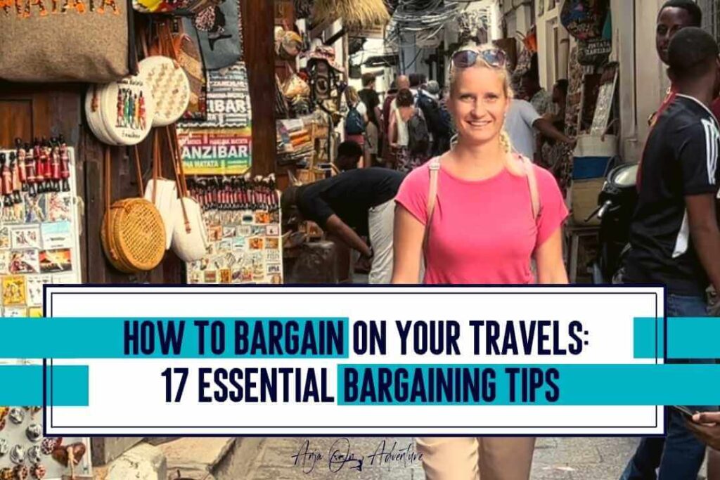 How to bargain on your travels is a skill that anyone can master. You have to follow bargaining tips for the markets and use a few strategies. They are easy to learn and will benefit you when visiting souks in Middle East, bazaars in Turkey and markets in Dubai or Mexico. Learn the essential tips from Anja On Adventure every traveler should know when traveling abroad. | bargaining | haggling | Middle East | souk | bazaar | #Morocco #Dubai #Istanbul #bargainingguide #hagglightips