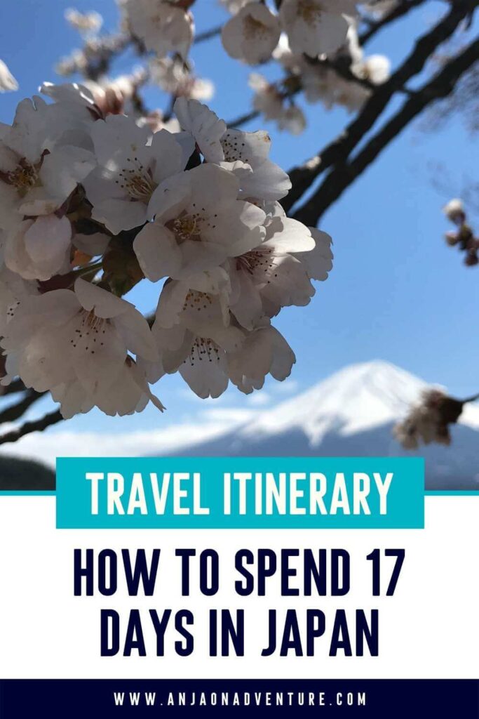 How to spend seventeen days in Japan. This is a perfect first-time travel itinerary for anyone visiting Nippon at cherry blossom or Sakura and Autumn.  