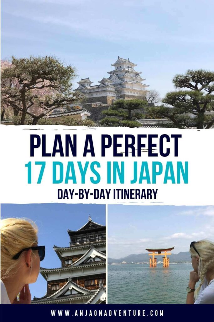How to spend seventeen days in Japan. This is a perfect first-time travel itinerary for anyone visiting Nippon at cherry blossom or Sakura and Autumn.  