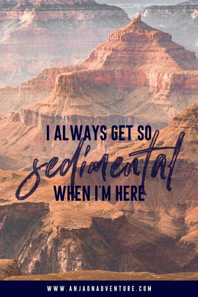 Looking for some scroll-stopping Grand Canyon Quotes and Insta captions for Grand Canyon? This is the ultimate guide to the best Grand Canyon captions and quotes about this USA National park when in Arizona. Perfect Grand Canyon puns and Grand Canyon jokes to include in your Southwest road trip and to describe this desert travel destination. 

| Grand Canyon quote | Arizona travel | Content Creator | Insta captions | America

#travelcontent #travelcontentcreator #grandcanyon #US #AZ