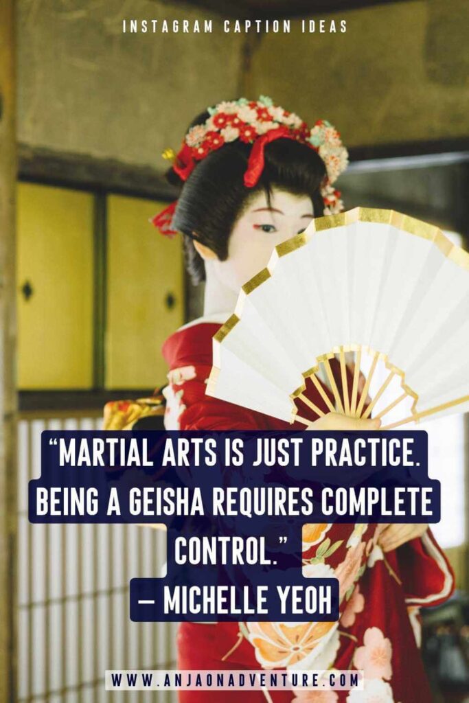Geisha performing her art