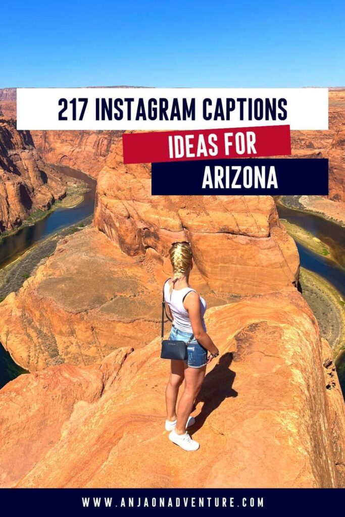 Looking for some scroll-stopping Arizona Quotes and Instagram captions for Arizona? This is the ultimate collection to the best Instagram captions about Arizona. Pair them with Sedona Arizona Instagram captions, Arizona jokes and Arizona Puns describe this desert travel destination, home of Grand Canyon, Antelope Canyon and Horseshoe Bend.

| Arizona quote | Arizona travel | Content Creator | Insta captions | Sedona

#travelcontent #travelcontentcreator #grandcanyon #US #AZ