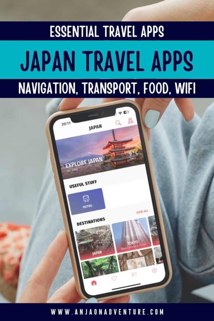 Ultimate list of Japan essential travel apps for an unforgettable Japan trip. Make sure you download there travel apps on your phone before you travel to Japan. You can check the website version, or download them on iPhone with iOS or Andorid phone with Google play. Apps for navigation, maps, public transport, Japan train travel, weather, food and more. Japan Travel apps | Japan | mobile app | travel Japan | Asia #tokyo #google #travelapp #osaka #kyoto
