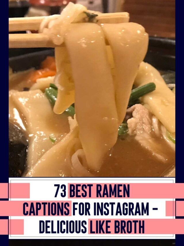 Ramen captions for Instagram