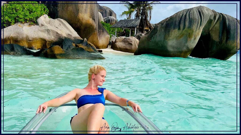 Crystal Kayak La Digue is an adventurous tour on Seychelles. Kayak along Anse Source D'Argent to visit Robinson Crusoe Beach and take part in survival lesson. Learn how to open a coconut, explore Anse aux Cedres and and have an epic day in tropical paradise. Learn about Anja On Adventure experience on this amazing tour.

| Crystal kayak | Seychelles | La Digue | Anse source D'Argent | Africa 

#setjetting #tropicalisland #paradise #kayaking #robinsoncrusoeisland
