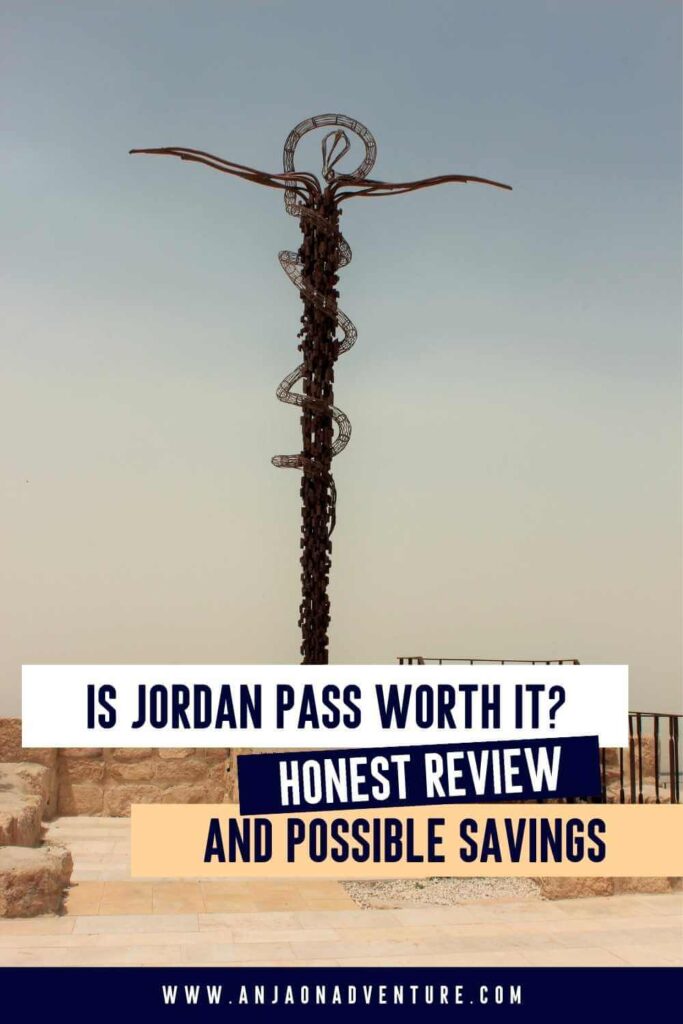 Traveling to Jordan? An honest Jordan Pass Review about this Hashemite Kingdom Tourist Pass and if you should buy it for your Jordan itinerary. What Jordan Pass is, how much it costs, what attractions are included, how and where to buy it. Is Jordan Pass worth it? Find how much you can save on Anja On Adventure blog. | visit Jordan | Hashemite Kingdom | Middle East | Petra Rose City | Jordan Pass #traveljordan #Jordanitinerary #AlKhazneh #nabateans #jordanpass