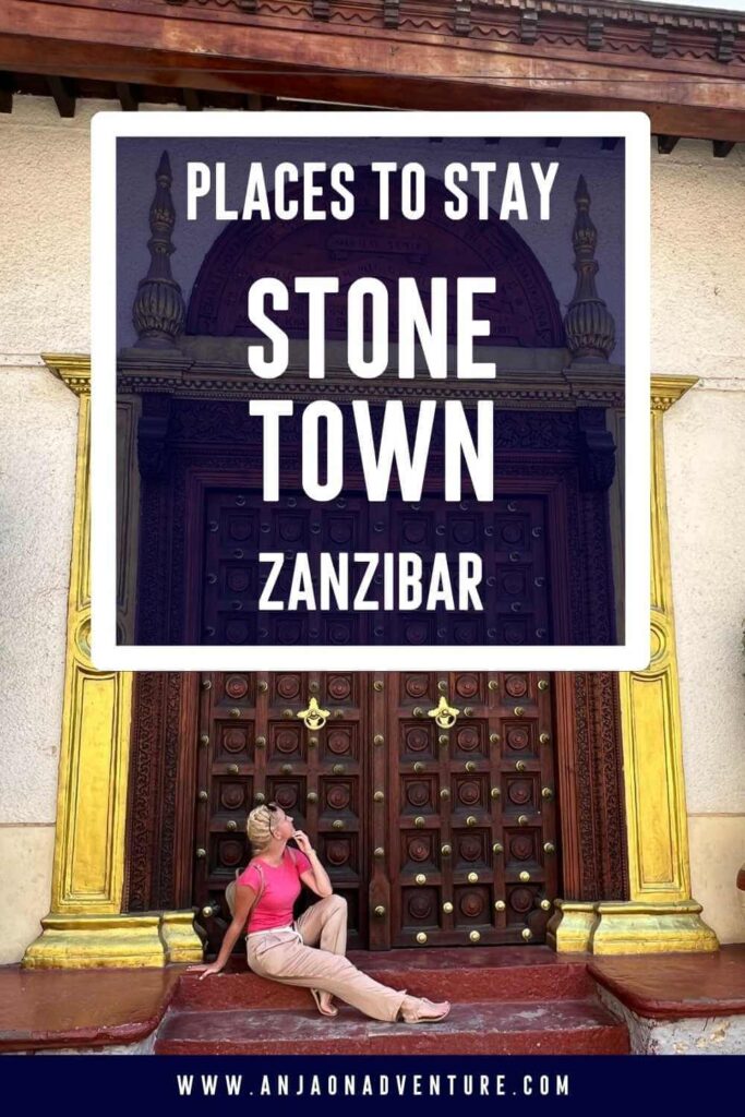 Where to stay when visiting Stone Town Zanzibar? Here is a list of the best hotels in UNESCO World Heritage site, Zanzibar City, that are within walking distance to all the Stone Town sites. List includes budget hotels, hostels, luxury hotels and coffee houses, sustainable accommodations and Freddy Mercury appartment. | where to stay Stoone Town | Unguja | Zanzibar City | House of Wonders | Jaws corner #queenfan #summerbucketlist #africabucketlist #tanzania #VisitStoneTown