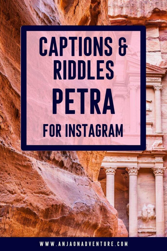 Looking for some scroll stopping Petra Jordan Instagram captions? This is the ultimate guide to the best Petra Jordan captions about desert paradise in the Middle East. With captions for Jordan, Wadi Rum, desert, Dead sea and Jordanian food to describe this Hashemite Kingdom. | Jordan | Petra | Wadi rum | Dead Sea | Middle East #travelblogger #travelcontentcreator #desert #bucketlist #middleeastcountry