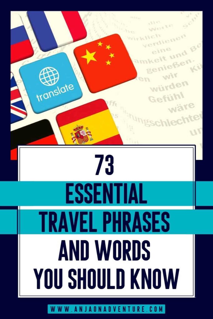 The most essential travel phrases and travel words you should learn before travelling abroad. Basic travel phrases for ordering food, useful travel phrases for greetings, basic travel phrases for going around, numbers, emergency phrases and more. Learn how to say Hello in French and thank you in Italian.

| Travel | Travel tip | Language learning | foreign language | travel word

#travel #paris #traveltips #summerbucketlist #packingideas #hello #gracias