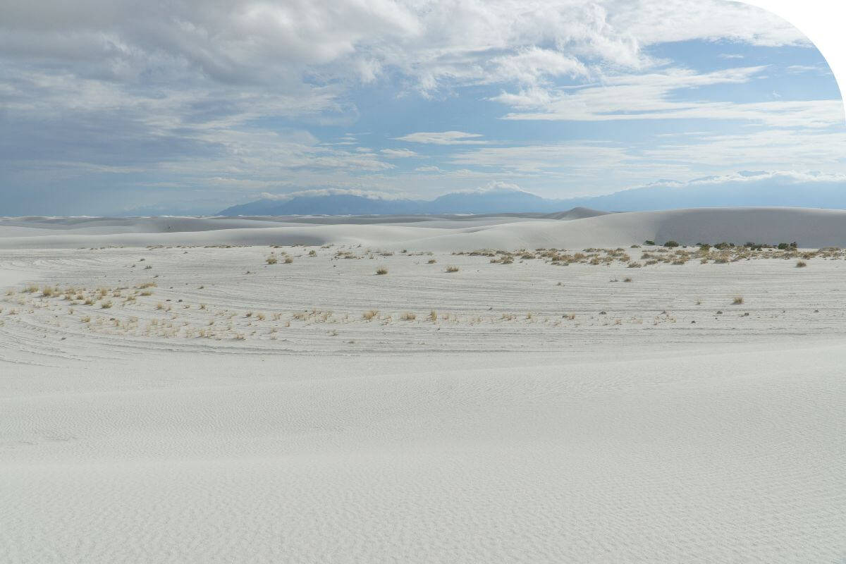 White Sands National Park is another one on the list of white places around the world to travel to