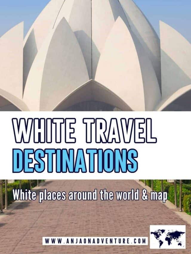 White travel Destinations | Colorful Adventure