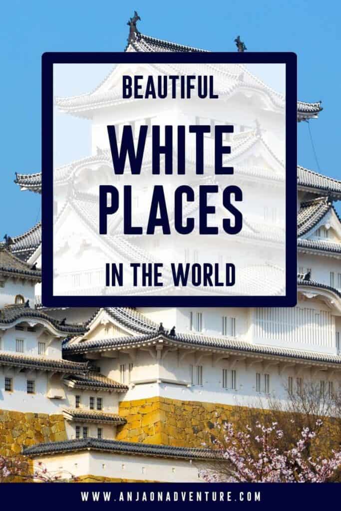 Himeji castle in Japan as one of the must visit white places around the world
