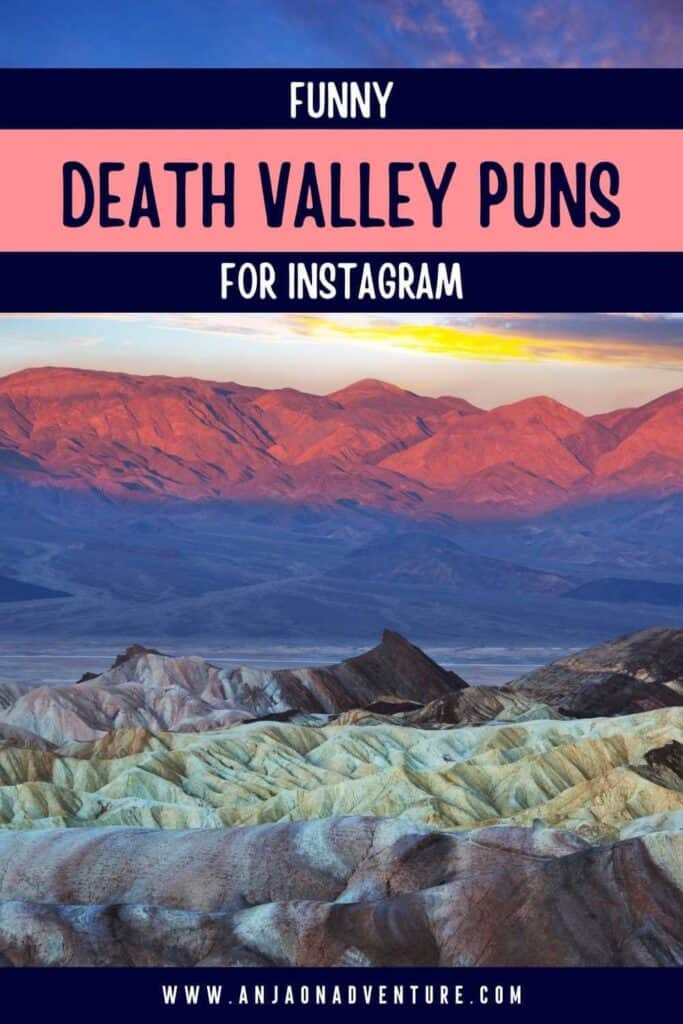 Looking for some scroll-stopping Death Valley Quotes and Death Valley Instagram captions? This is the ultimate collection to the best Instagram captions about Death Valley. Here you will also find Death Valley jokes and Death Valley Puns describe this desert travel destination in California, usually a perfect day trip idea from Las Vegas. | Death Valley quote | California travel | Content Creator | Insta captions | Arizona travel #travelcontent #travelcontentcreator #deathvalley #US #AZ #CA