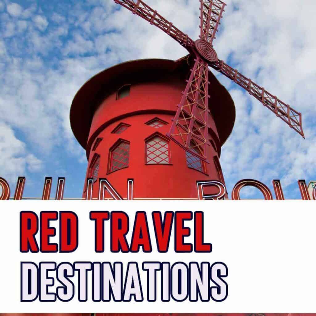 Vibrant Red travel destinations to put on your Summer vacation list, shining in shades of red; from raspberry to crimson, merlot to chilli, to fall bucket list shades like fall leaves and red tulip fields. Travel to red places around the world to match your red travel aesthetics, Instagrammable spots, and dream travel destinations. Valentines Bucket list | red wallpaper | Summer Holiday | red things to do | Summer vacation #primecolor #red #valentines #redbeach #travel #redtravel